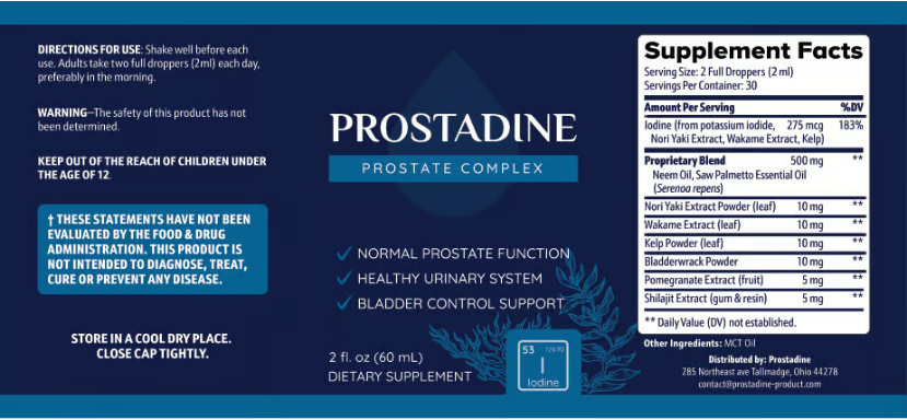 Prostadine label